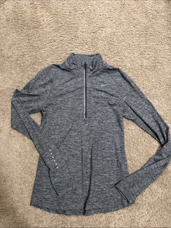 Nike Tops - Nike Women's Heather Gray Half-Zip Performance Pullover